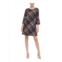 Jessica Howard womens plaid mini shift dress