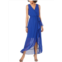 SLNY womens sleeveless hi-low maxi dress