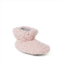 Dearfoams kids unisex harley pile baby bootie slipper