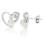 Vir Jewels sterling silver heart earrings (5 mm glass pearl)