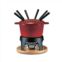 Swissmar sierra 11 piece cast iron fondue set cherry