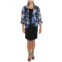 Jessica Howard plus womens mesh floral bolero