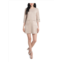 MSK womens faux suede short mini dress