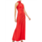 Mac Duggal womens satin maxi sheath dress