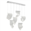 Finesse Decor acrylic lace 6 light chandelier