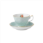 Royal Albert polka rose teacup & saucer 6.5oz