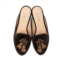 HOUSE OF ZALO tassel mule in chocolate