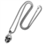 Crucible Jewelry crucible los angeles stainless steel 25mm skull necklace on 24 inch 4mm box chain