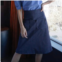 Never a Wallflower scallop patch pocket denim skirt in blue denim