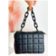 Jen & Co. womens addie quilted bag in black