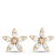 Non Branded lb exclusive 14k yellow gold 0.60ct diamond flower earrings er28577-y