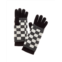 Hannah Rose racer check 3-in-1 cashmere-blend tech gloves