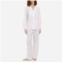 Derek Rose cotton long pajama set in white