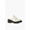 ALL BLACK lugg lady mule in ivory