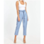 DOLCE CABO uptown paper bag pants in french blue