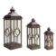 HouzBling lantern (set of 3) 22-42h metal/wood