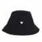 KERRI ROSENTHAL womens bucket hat heart in black
