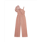Habitual velour jumpsuit with satin bow