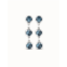 UNOde50 womens sublime earrings in blue/silver