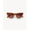 MACHETE suzy sunglasses in dark tortoise stripe