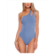 Becca by Rebecca Virtue pucker up womens one-shoulder back tie one-piece swimsuit