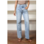 PISTOLA bobbie high rise wide leg jean with crossover in nelson