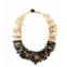 Tagua Jewelry amazon necklace in ivory/black