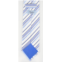 Battisti Napoli white with blue striped pattern 100% silk neck tie