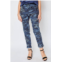 Jacqueline B Clothing d style silver stripe camo pants in blue jeans