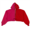 Unravel Project lace-up hoodie sweatshirt - fuchsia/red