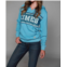 KIMES north star hoodie in light turquoise heather