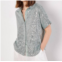APRICOT sequin resort shirt in mint