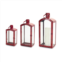 HouzBling lanterns (set of 3) 15-25h metal/glass
