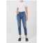 AGOLDE riley high rise straight crop jean in silence