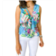 CIEBON maui knot front top in blue/green multi