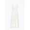 Adelyn rae vivian lace cotton-voile midi dress in white