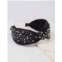 Caroline Hill bejeweled headband in black