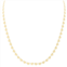 SSELECTS 14k yellow gold mirrored chain heart strand necklace with lobster clasp