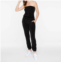 Pam & Gela terry cloth tube jumpsuit in black