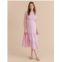 A Pea in the Pod ruffle smocked midi maternity dress