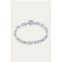 F+H Studios ramones hammered chain anklet in silver