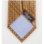Battisti Napoli brown paisley pattern 100% silk satin neck tie