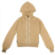 Unravel Project cut out shoulder hooded sweatshirt - tan