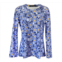 Katherine Way womens st. pete crew neck sun shirt in pickleball garden lilac