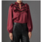 GILNER FARRAR anya blouse in burgundy