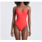 MOLLY BRACKEN sweetheart one-piece swimsuit in orange red