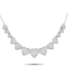 Non Branded lb exclusive 14k white gold 1.0ct diamond heart necklace nk01609