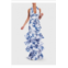 FOREVER UNIQUE the lula dress in navy and white floral
