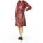 Tart Collections valda trench coat in cabernet