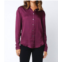 OLIVACEOUS everest satin button down blouse in sangria